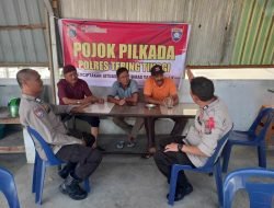 Sat Binmas Polres Tebing Tinggi Gelar Penyuluhan Pojok Pilkada di Kelurahan Tualang