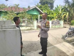Bhabinkamtibmas Polres Tebing Tinggi Gelar Sambang dan Cooling System Jelang Pilkada 2024