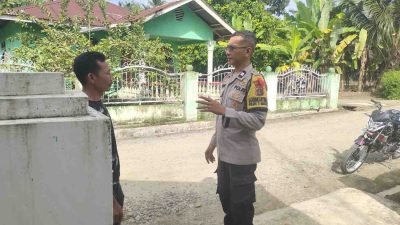 Bhabinkamtibmas Polres Tebing Tinggi Gelar Sambang dan Cooling System Jelang Pilkada 2024