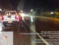 Polres Labuhanbatu Selatan Gelar Patroli Blue Light di Lokasi Rawan Kecelakaan dan Kemacetan