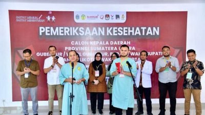 Pemeriksaan Kesehatan Pasangan Calon Bupati dan Wakil Bupati Batu Bara di RSU Haji Medan