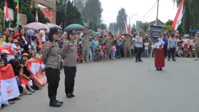Pawai Anak TK/SD Semarakkan HUT RI ke-79 di Kabanjahe, Forkopimda Karo Apresiasi Antusias Peserta