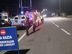 Cipta Keamanan, Polres Langkat Lakukan Patroli Blue Light