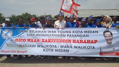 Relawan Wak Young dan DPC HNSI Kota Medan Deklarasi Dukung Rico Waas-Zakiyuddin untuk Pilkada Medan 2024