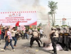 Polres Pelabuhan Belawan Gelar Simulasi Sispamkota untuk Operasi Mantap Praja 2024
