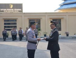 Upacara Wisuda Purna Bakti Kabag Ren Polres Labuhanbatu Selatan Berlangsung Khidmat
