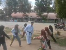 Kapolsek Dolok Merawan Buka Latihan Shiroite Karate-do di SMAN 1 Dolok Merawan