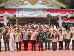 Kapolres Langkat Hadiri Upacara Peringatan Hari Pramuka ke-63 di Alun-Alun Tengku Amir Hamzah