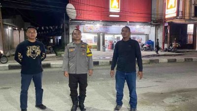 Polsek Labuhan Ruku Gelar Patroli Malam, Pastikan Wilayah Tetap Kondusif