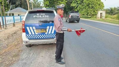 Satlantas Polres Batubara Gelar Patroli di Lokasi Rawan Kecelakaan dan Kemacetan