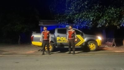 Polres Batu Bara Gelar Patroli Blue Light, Antisipasi Kejahatan Jalanan di Jalinsum
