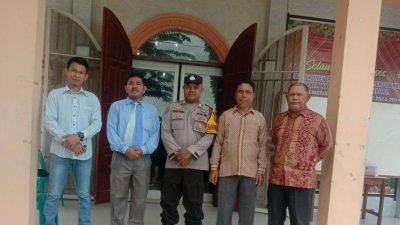 Polsek Indrapura Amankan Ibadah Gereja GBKP di Desa Tanjung Kubah