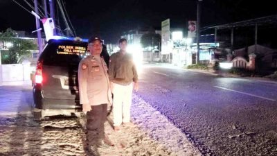 Patroli Malam Polsek Indrapura Sasar Balap Liar, Begal, dan Tawuran, Situasi Kamtibmas Aman