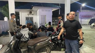 Patroli Malam Polsek Labuhan Ruku Jaga Kondusivitas di Wilayah Hukum Batu Bara