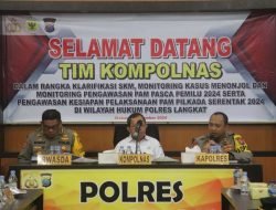 Kompolnas Kunjungi Polres Langkat untuk Pantau Pengamanan Pilkada Serentak 2024