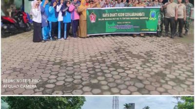 Koramil 12/LP Gelar Karya Bakti TNI di Langga Payung dalam Rangka Peringatan HUT TNI ke-79