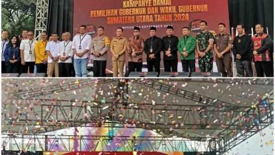 Deklarasi Kampanye Damai Pilgub Sumut 2024 Berlangsung Aman dan Kondusif