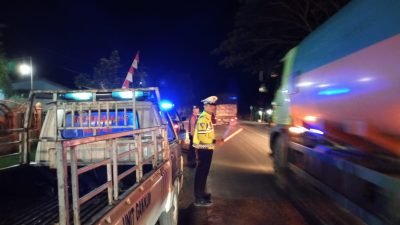 Polres Batu Bara Gelar Patroli Blue Light di Wilayah Rawan Kecelakaan dan Kemacetan