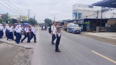 Satlantas Polres Batu Bara Gelar Operasi Pengaturan Lalu Lintas di Beberapa Titik Jalinsum