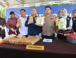 Polres Batu Bara Musnahkan Barang Bukti Narkotika dalam Tiga Kasus Besar