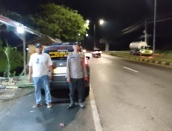 Personel Polsek Lima Puluh Gelar Patroli Malam, Pastikan Situasi Kamtibmas Kondusif