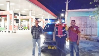 Personel Polsek Labuhan Ruku Lakukan Patroli Malam, Pastikan Situasi Aman dan Kondusif