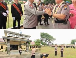 Upacara Serah Terima Jabatan Wakapolres Serdang Bedagai dan Pelepasan Purna Bhakti Personil