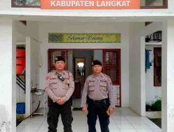 Personel Sat Samapta Polres Langkat Amankan KPUD Kabupaten Langkat dalam Persiapan Pilkada 2024