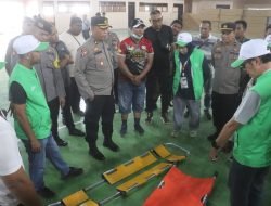 Polres Langkat Simulasi Pengamanan Cabor Sambo PON XXI Tahun 2024 Aceh-Sumut