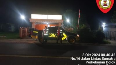 Sat Samapta Polres Batu Bara Gelar Patroli Blue Light untuk Antisipasi 3C dan Kejahatan Jalanan