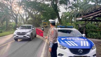 Satlantas Polres Batu Bara Gelar Patroli Preventif di Wilayah Rawan Pelanggaran Lalu Lintas