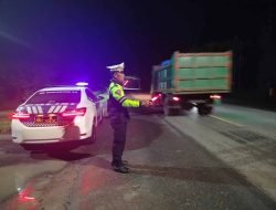 Polres Batu Bara Gelar Patroli Blue Light di Titik Rawan Lalu Lintas