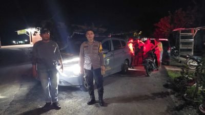 Personel Polsek Lima Puluh Gelar Patroli Malam, Tekan Aksi Kriminalitas dan 3C