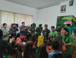 Kodim 0203/Langkat Gelar Baksos: Bagikan Makanan Bergizi dan Alat Tulis untuk Siswa SD dan SLB di Stabat