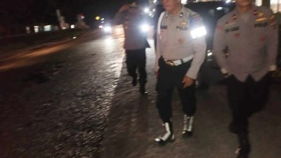 Patroli Malam Polsek Indrapura Antisipasi Balap Liar, Begal, dan Tawuran