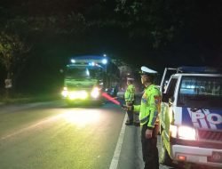 Patroli Blue Light Polres Batu Bara Amankan Jalur Rawan Macet dan Kecelakaan