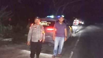 Patroli Malam Polsek Lima Puluh Jaga Keamanan Wilayah, Cegah 3C dan Kejahatan Lainnya