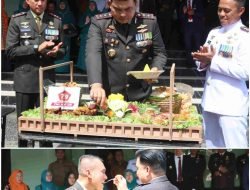Kapolres Batu Bara Hadiri Upacara Peringatan HUT TNI ke-79 di Makodim 0208/Asahan