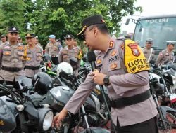 Polres Nias Selatan Gelar Apel Sarpras Pastikan Kesiapan Pengamanan Pilkada 2024