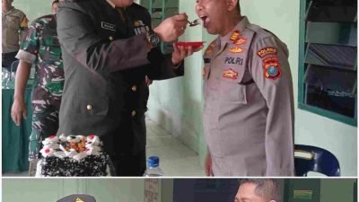 Kapolsek Perbaungan Rayakan HUT TNI ke-79 Bersama Koramil 07