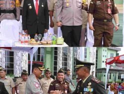 Sinergitas TNI-Polri, Kapolres Simalungun Hadiri Upacara HUT ke-79 TNI di Kodim 0207/Simalungun