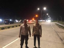 Personel Polsek Lima Puluh Gelar Patroli Malam, Jaga Kamtibmas di Wilayah Hukum