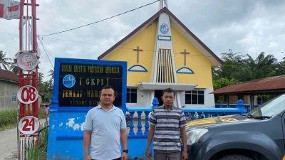 Polsek Labuhan Ruku Gelar Pengamanan Ibadah Minggu di Dua Gereja