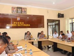 Polres Batu Bara Gelar Anev Mingguan Kamtibmas dan Kinerja Personel