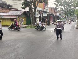 Polres Langkat Gelar Strong Point Pagi untuk Cegah Laka Lantas dan Kriminalitas