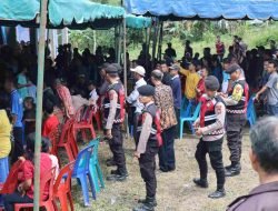 Polres Nias Selatan Amankan Kampanye Calon Bupati dan Wakil Bupati di Desa Caritas Sogawunasi