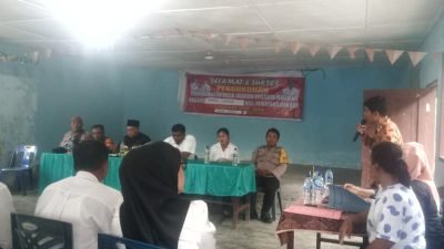 Polres Simalungun Hadiri Pengukuhan Ketua Maujana di Nagori Mariah Bandar, Sampaikan Pesan Kamtibmas