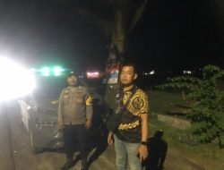 Polsek Lima Puluh Gelar Patroli Malam untuk Jaga Kamtibmas