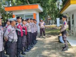 Kabag Ops Polres Langkat Pimpin Pengamanan Pelantikan DPRD Langkat 2024-2029