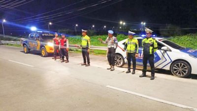 Patroli Blue Light Sat Samapta Polres Batu Bara Jaga Kondusivitas Wilayah